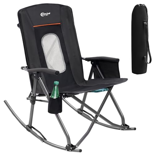 Oversized Folding Rocking Camping Chair with Carry Bag O124