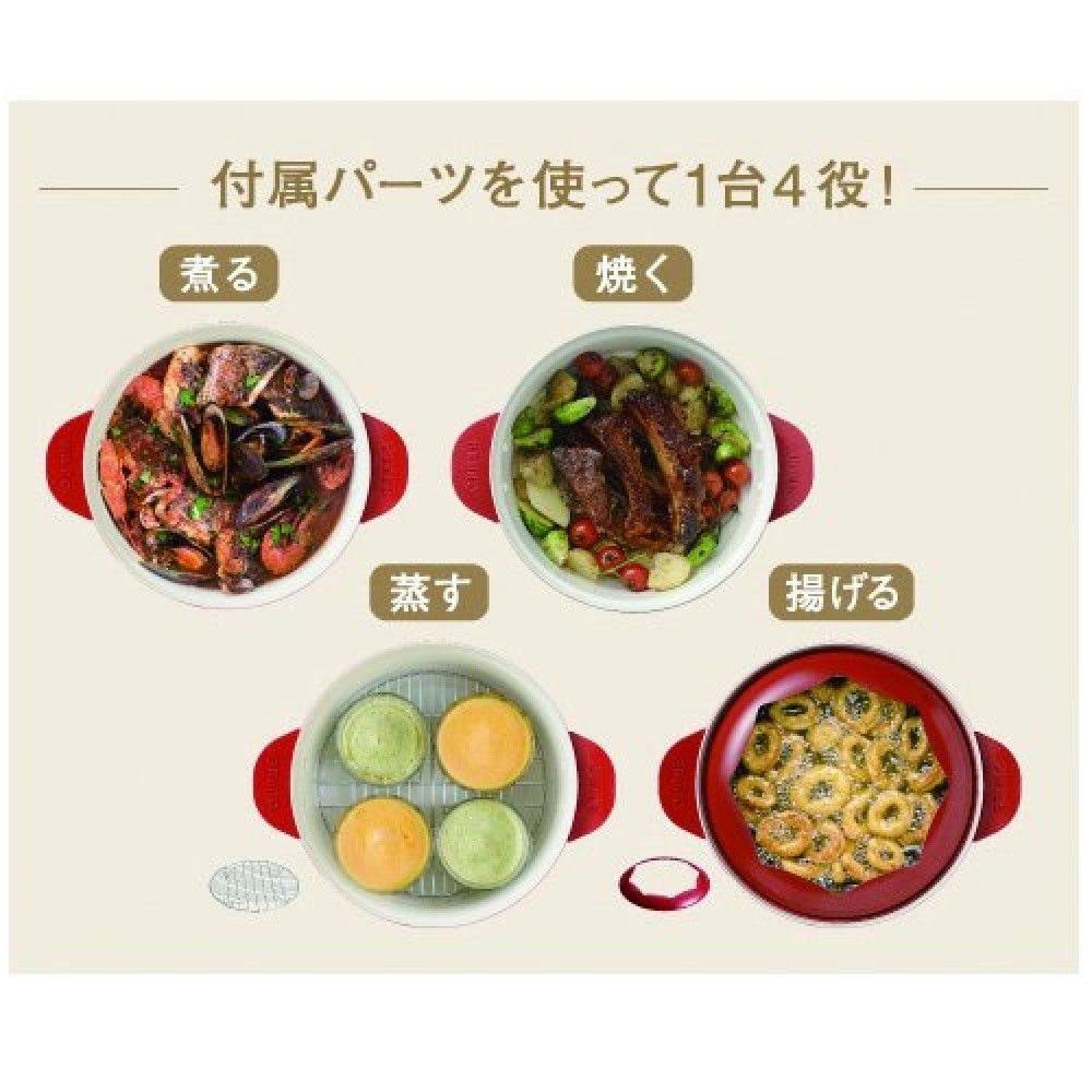 Red Electric Grill Pot B205