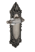 Victorian Plate Passage Parlor Lever, Antique Pewter P109
