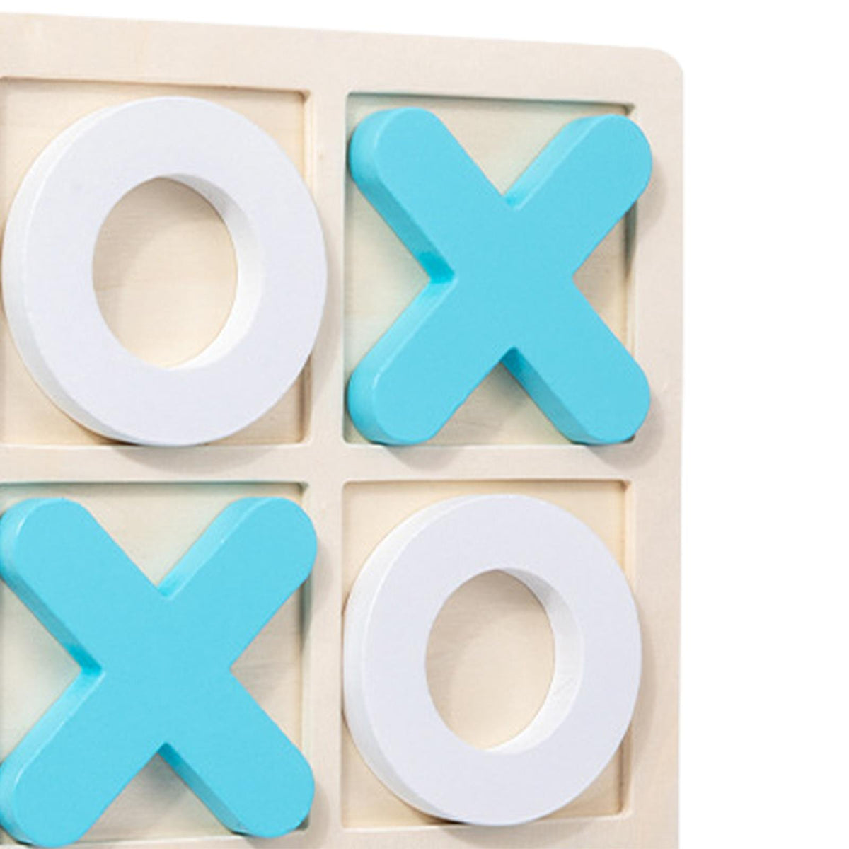 Wooden Tic Tac Toe Game 30x30x1.5cm W95798