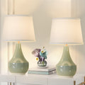 Sage Green Ceramic Table Lamp Set of 2 with Rocker Switch R48882
