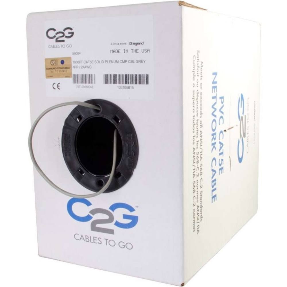 1000ft Cat5e Bulk Unshielded Network Cable C653567