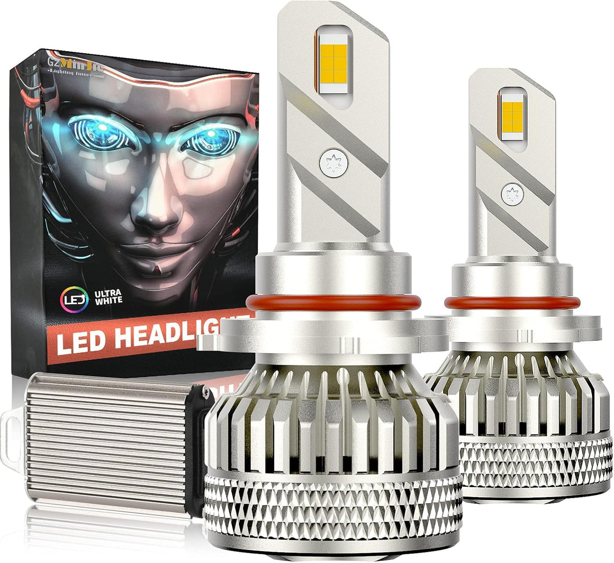 9005 LED Headlight Bulbs White 2 PCS T537021