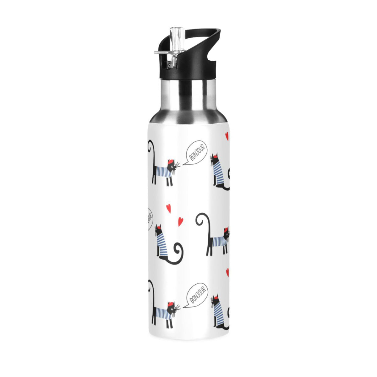 Stainless Steel Insulated Water Bottle with Straw Lid Q4790
