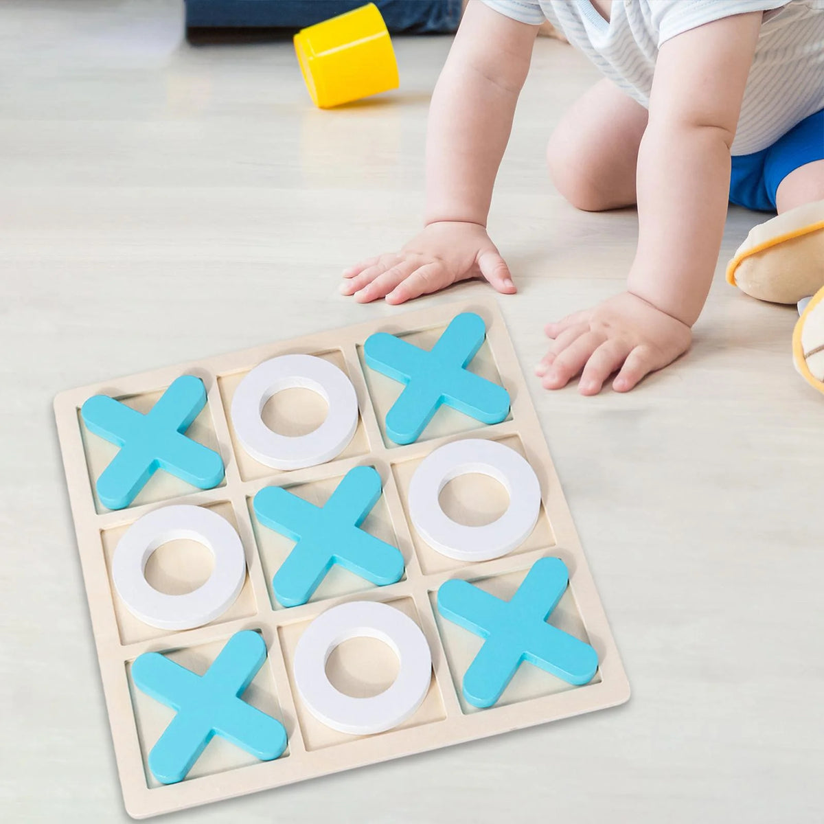 Wooden Tic Tac Toe Game 30x30x1.5cm W95798