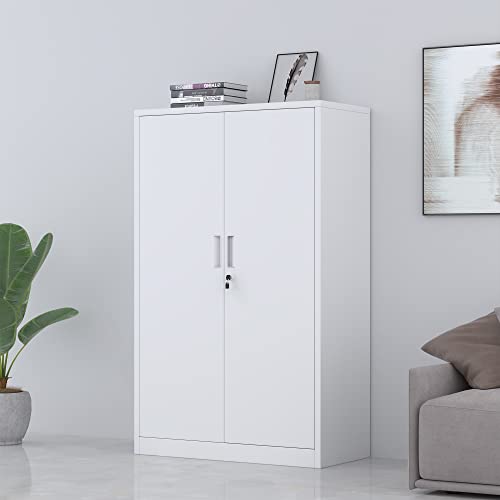 Black 3 Shelf Locking Metal Storage Cabinet F38961