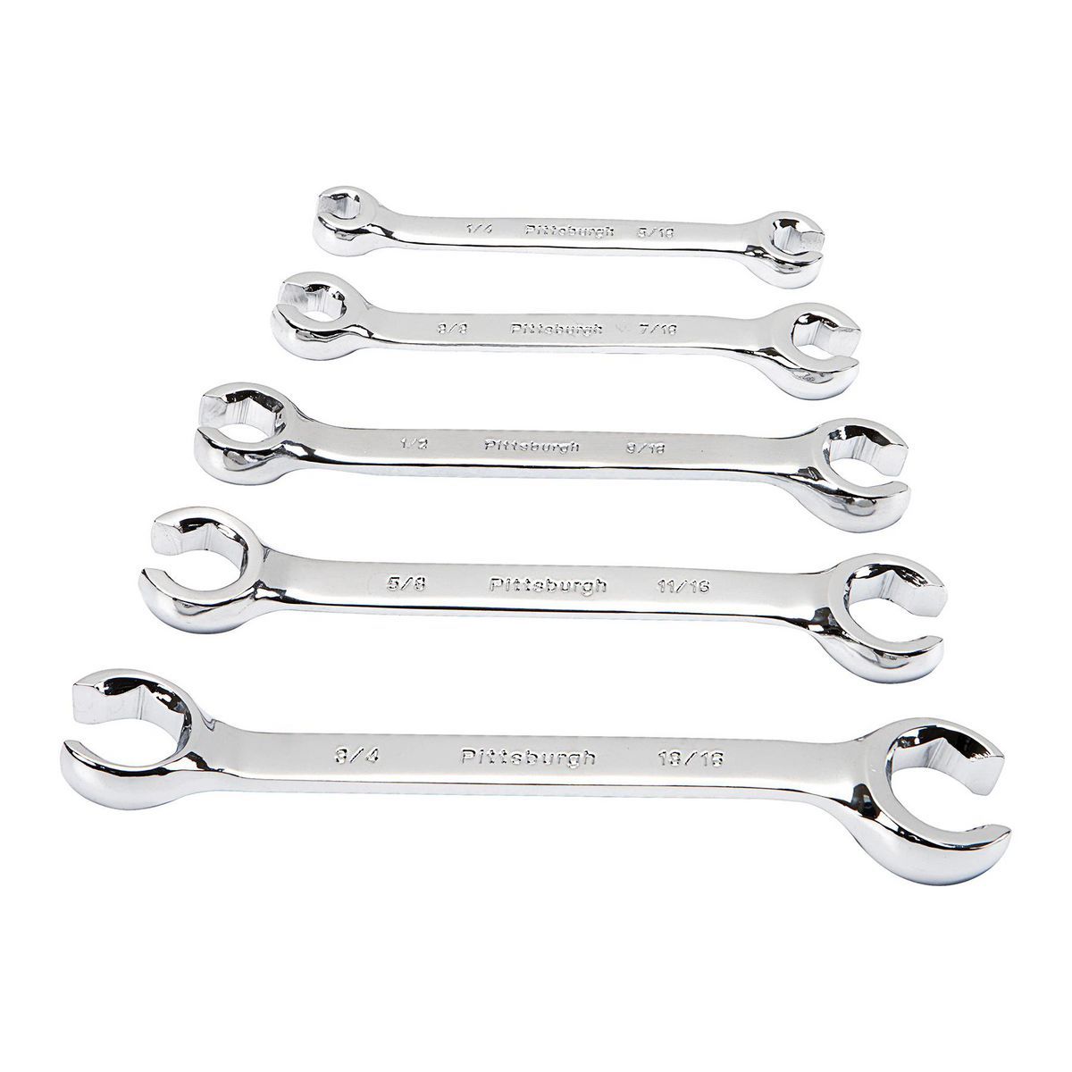 Double-End SAE Flare Nut Wrench Set, 5 Piece Z5004