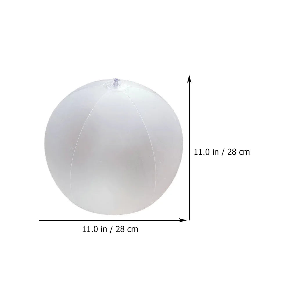 10 Pcs Kids LED Inflatable Ball Game White Pvc X36317