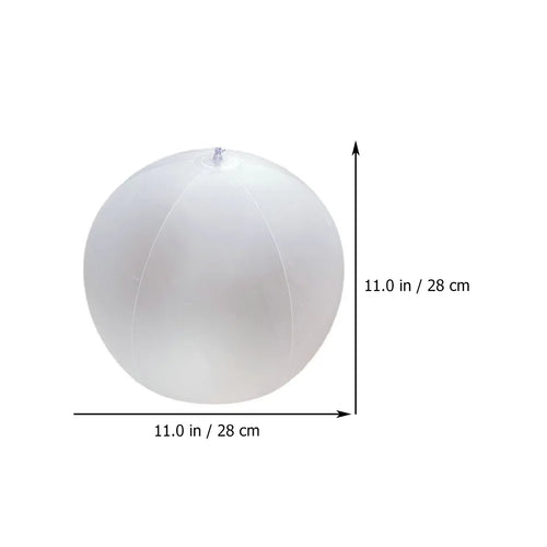 10 Pcs Kids LED Inflatable Ball Game White Pvc X36317