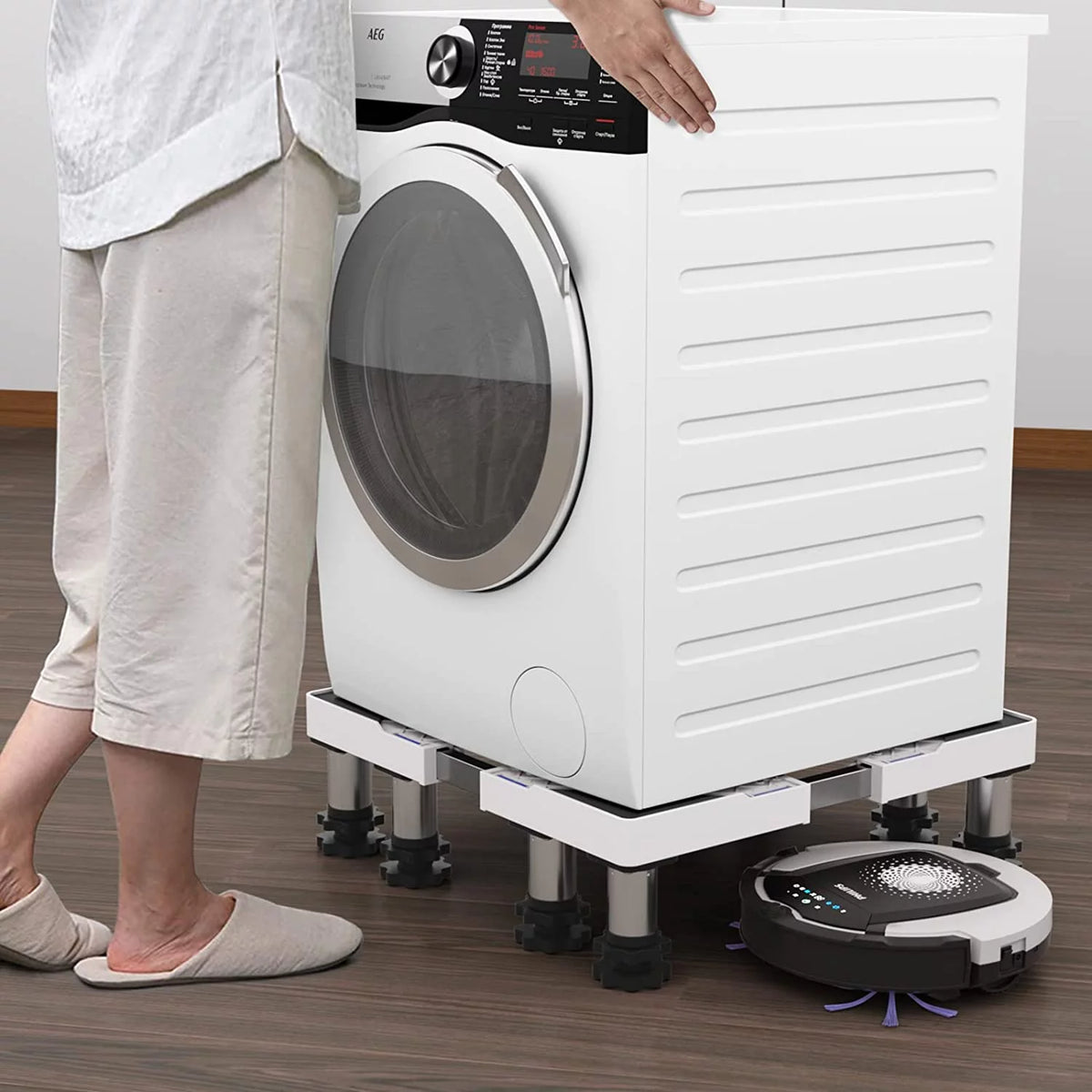 Mini Fridge Stand with 8 Adjustable Feet O250