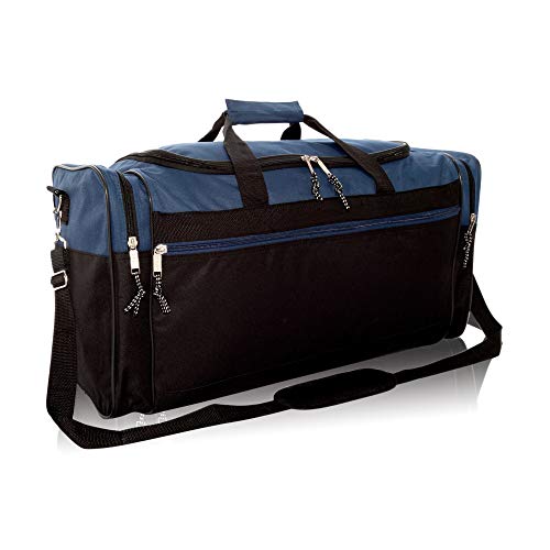Gray and Black 25" Extra Large Travel Duffle Bag W91552