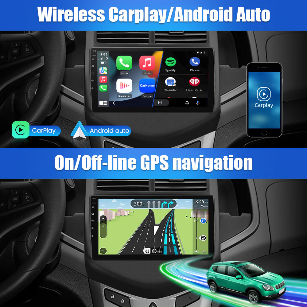 9 inch Touch Screen Car Radio Stereo with Apple Carplay Android Auto L6337