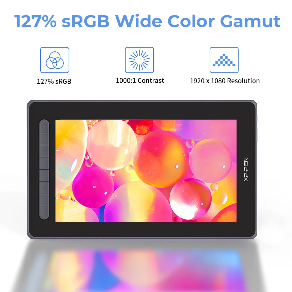 Pink 11.9in Graphics Display Digital Tablet O739