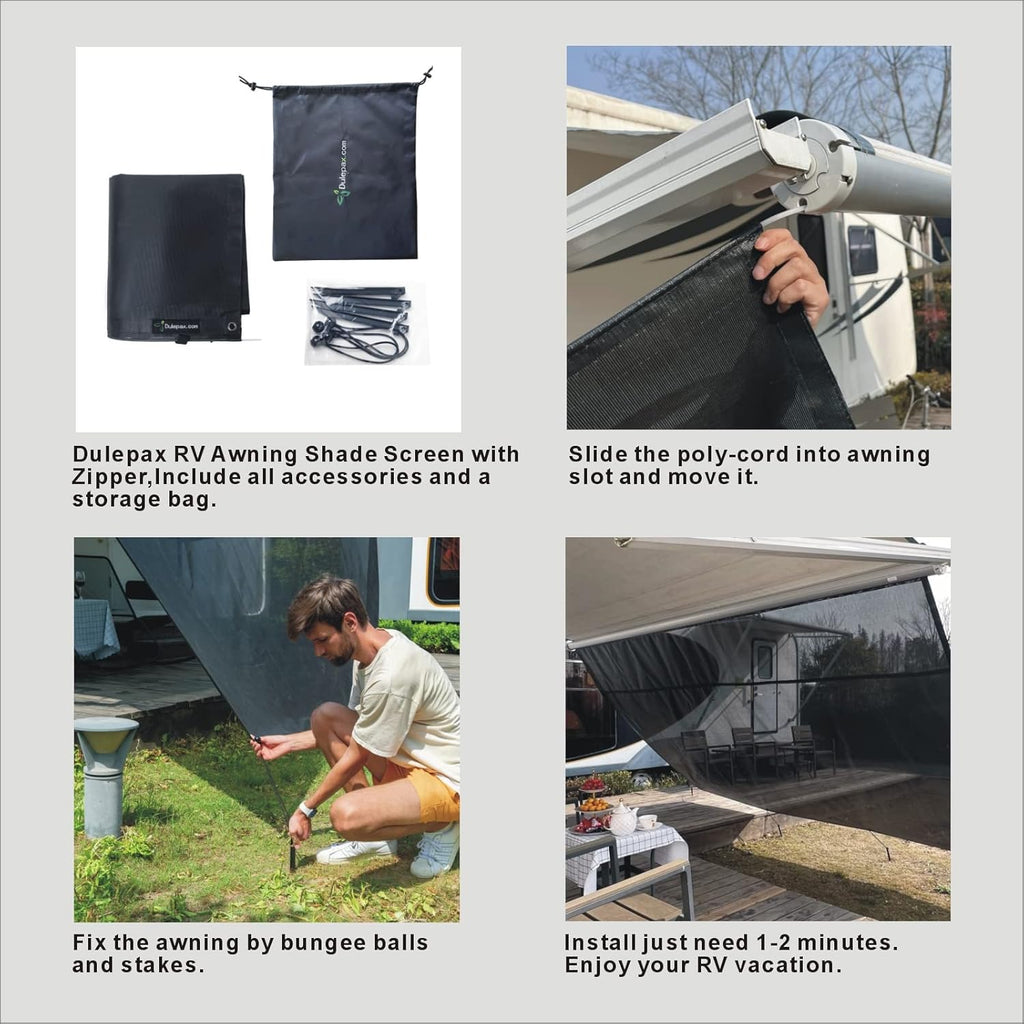 RV Awning Side Shade 9'X7' Y574441