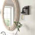 Black Dimmable Bath Sconce B8474