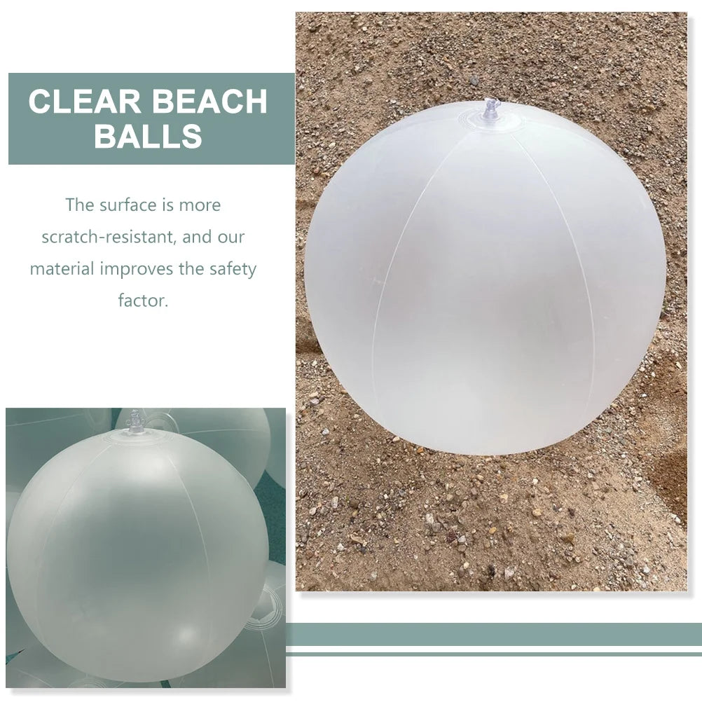 10 Pcs Kids LED Inflatable Ball Game White Pvc X36317