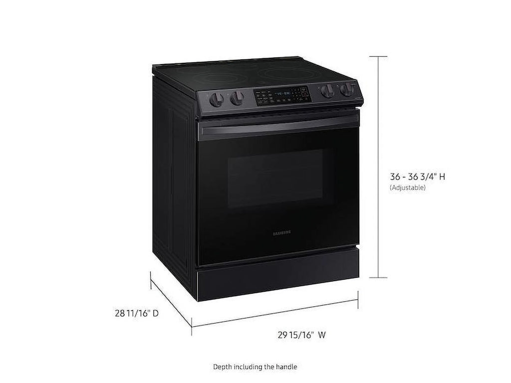 6.3 Cu. Ft. Black Stainless Slide-In Electric Range with Convection B53223