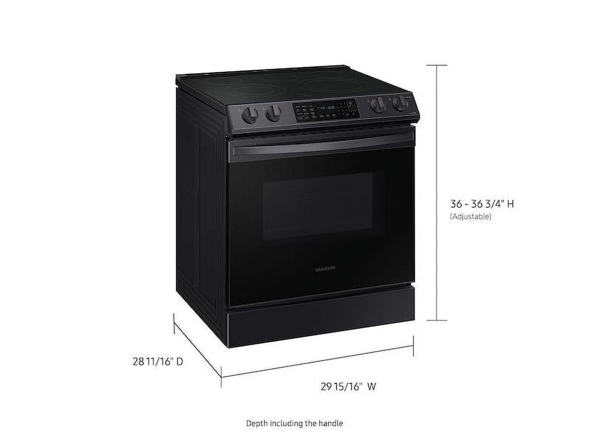 6.3 Cu. Ft. Black Stainless Slide-In Electric Range with Convection B53223