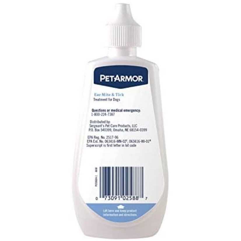Ear Mite & Tick Treatment for Dogs H72577