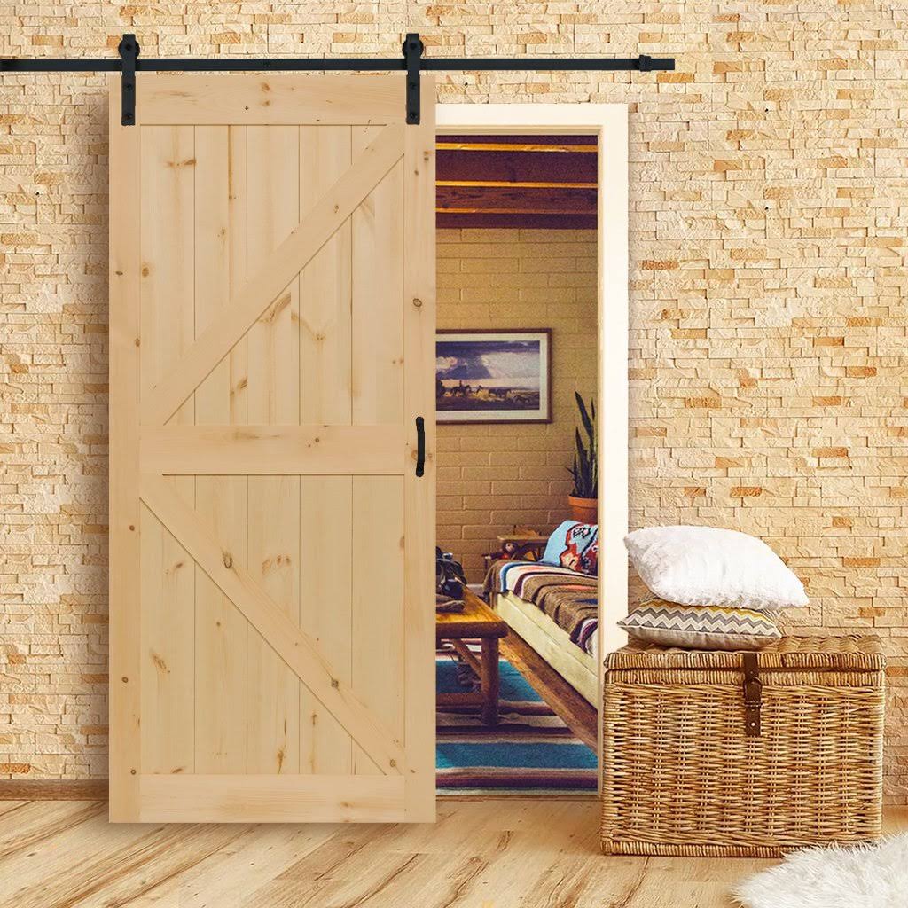 Solid Pine Unfinished Barn Door Slab Q949