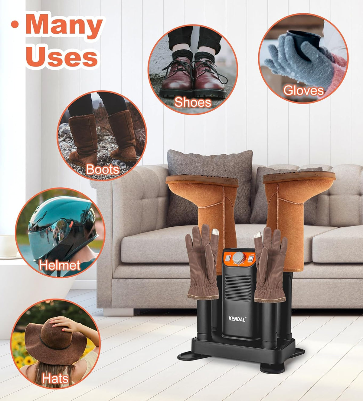 Portable Boot Dryer with Adjustable Tubes G524