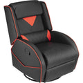 Black Red Leather Gaming Recliner V566