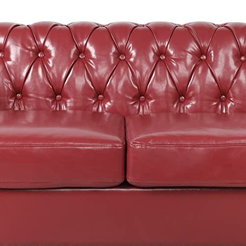 Green Velvet Chesterfield Sofa and Club Chair Set F156733