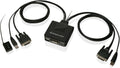 2-Port HDMI Cable KVM Switch with Cables and Audio, Black N6144