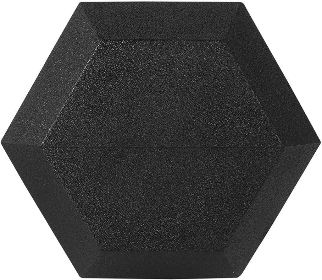 Rubber Encased Hex Dumbbell Pair Black K891774