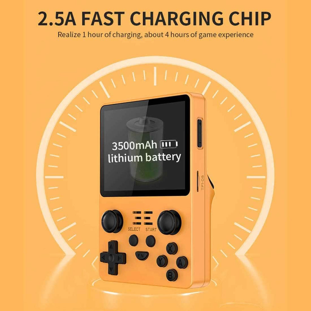 Yellow 3.5 Inch Handheld Game Console O332416