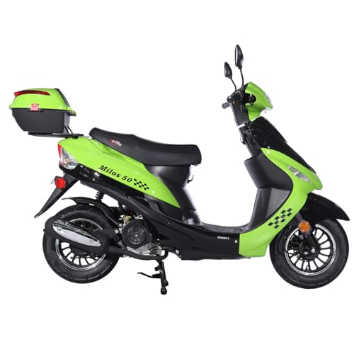 Black 50 Moped with 10" Aluminum Wheels I40847