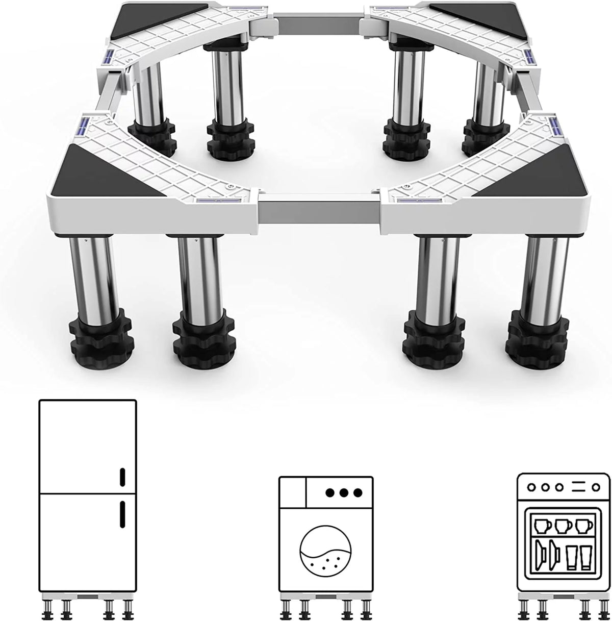 Mini Fridge Stand with 8 Adjustable Feet O250