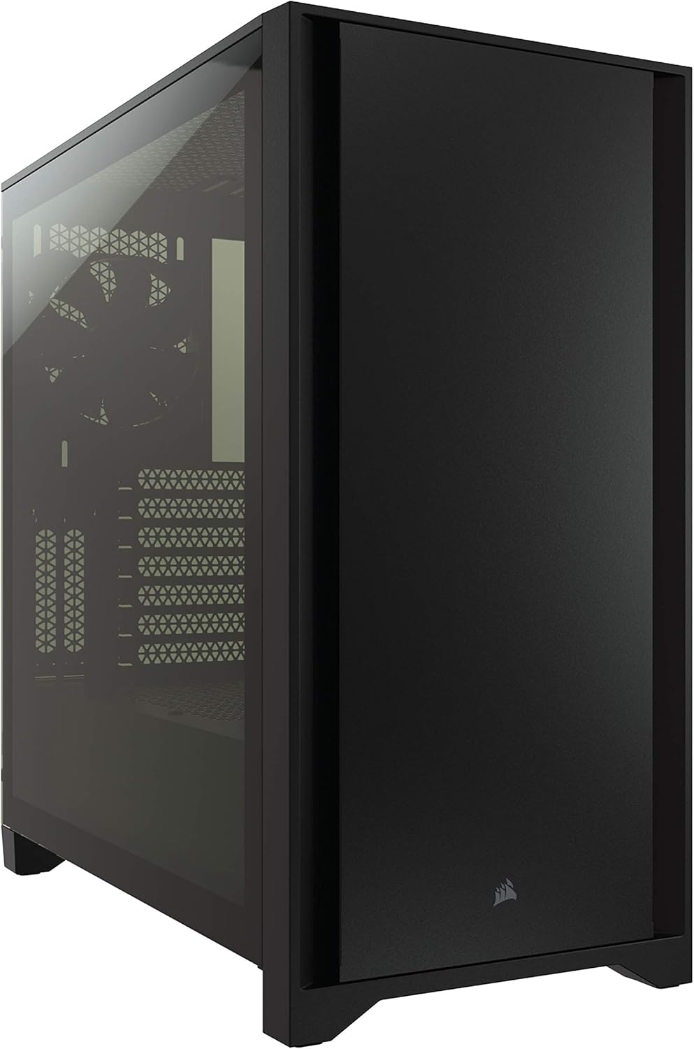 Black Tempered Glass Mid-Tower ATX PC Case I9108