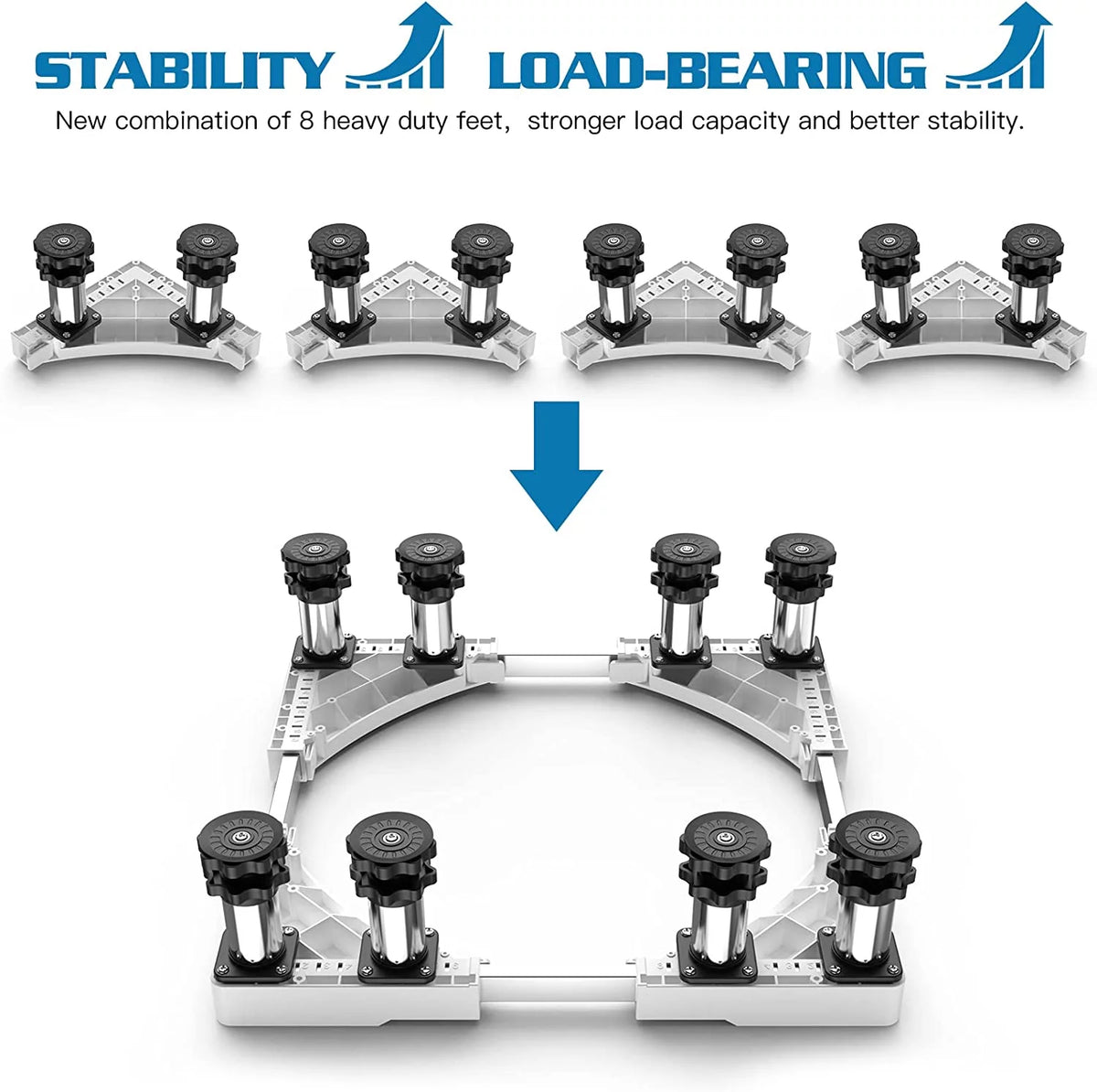 Mini Fridge Stand with 8 Adjustable Feet O250