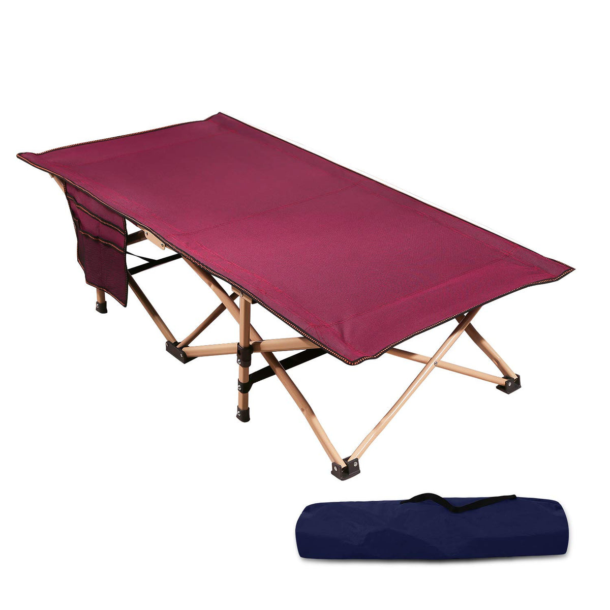 Kids Portable Folding Cot Bed, Blue 53x26 G78117