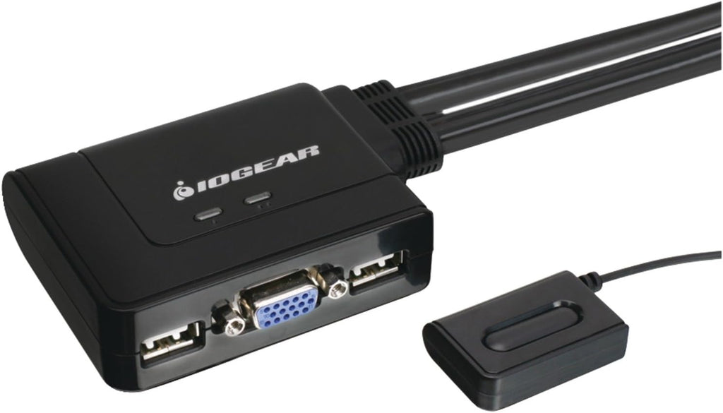 2-Port HDMI Cable KVM Switch with Cables and Audio, Black N6144
