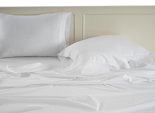 100% Organic Cotton Queen Size White Sheets 8 Pc L160776