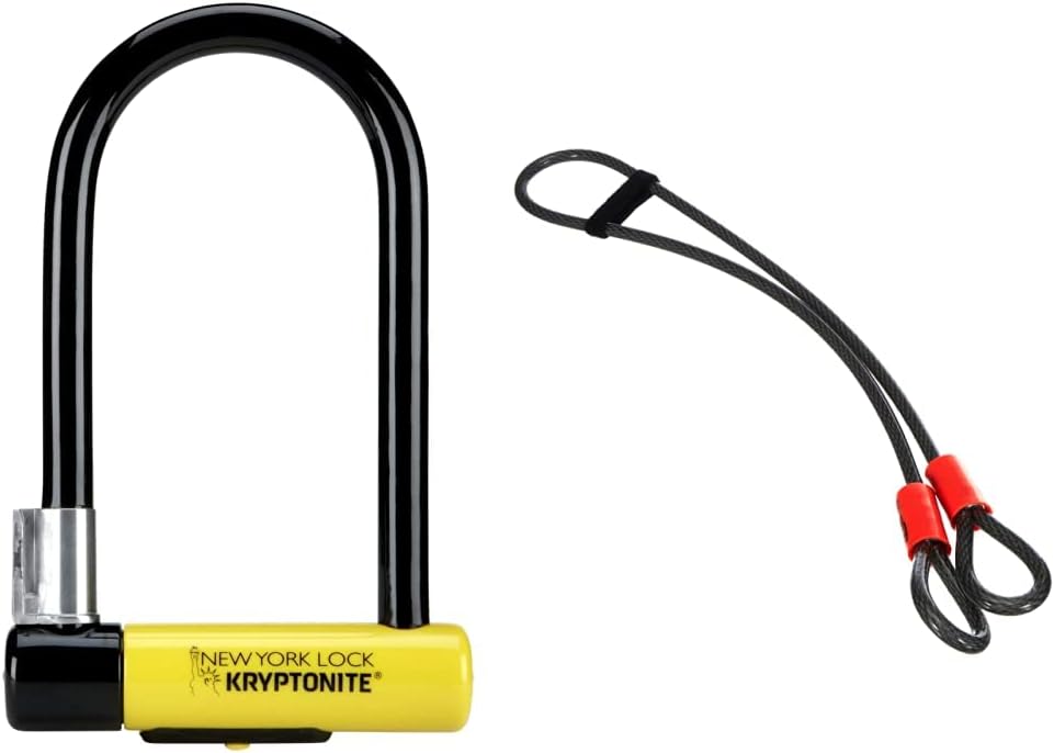 Kryptonite New York Standard Bike U-Lock + KryptoFlex Security Cable Bundle L5141