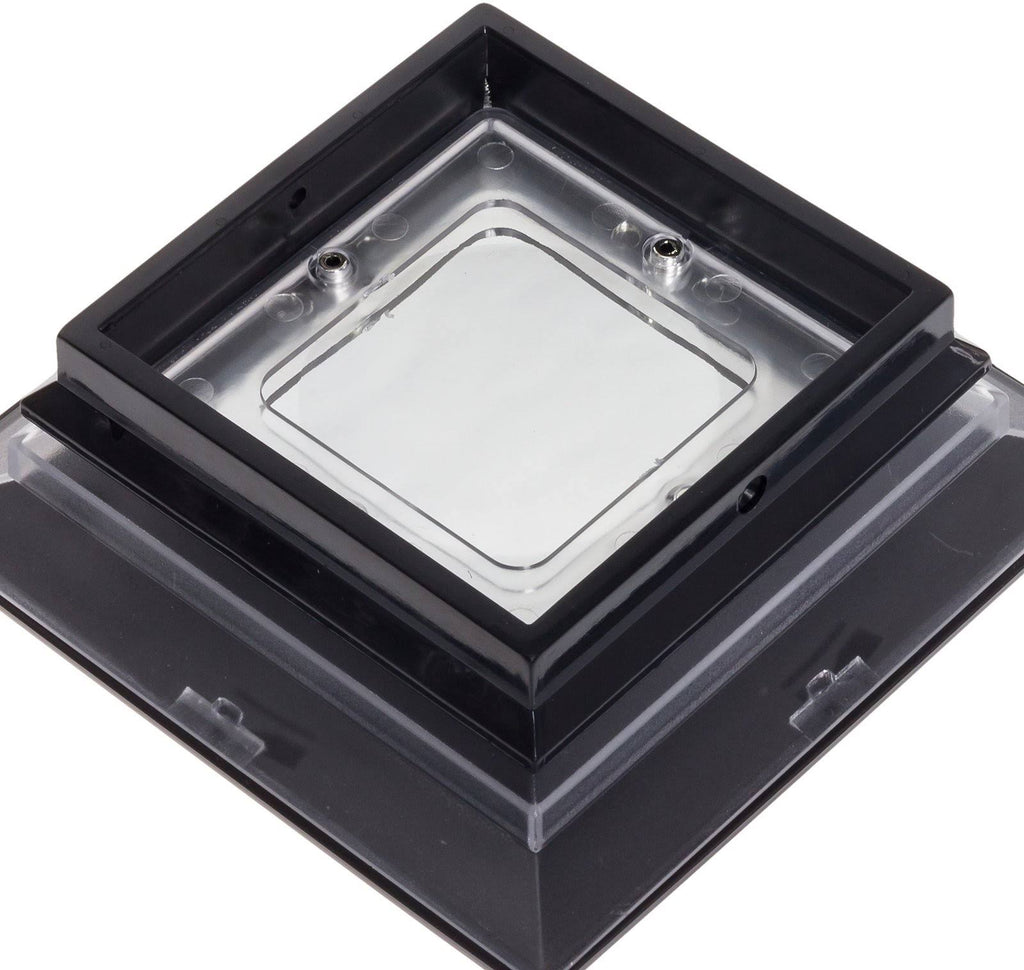 4 x 4 Solar LED Fence Post Cap Light 12 Pack Black Z201