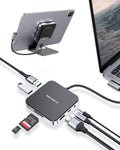 USB C Hub with 4K HDMI, SD Card Reader, USB 3.0 & 60W PD, Black E84880