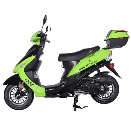 Black 50 Moped with 10" Aluminum Wheels I40847