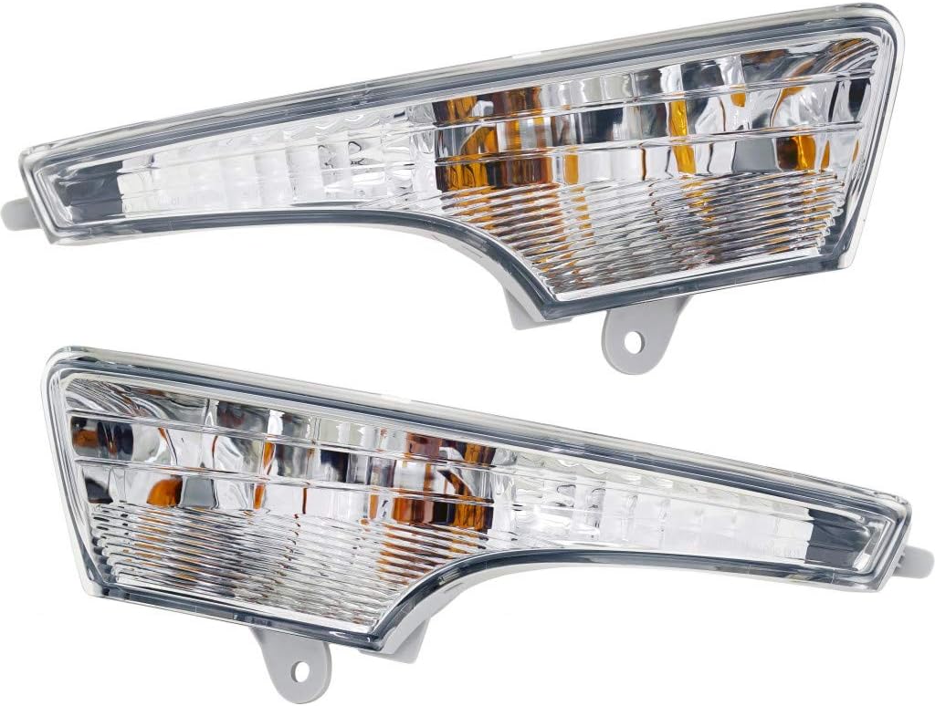 2013-2015 Nissan Altima Driver and Passenger Side Turn Signal Side Marker Light with Bulbs T3945