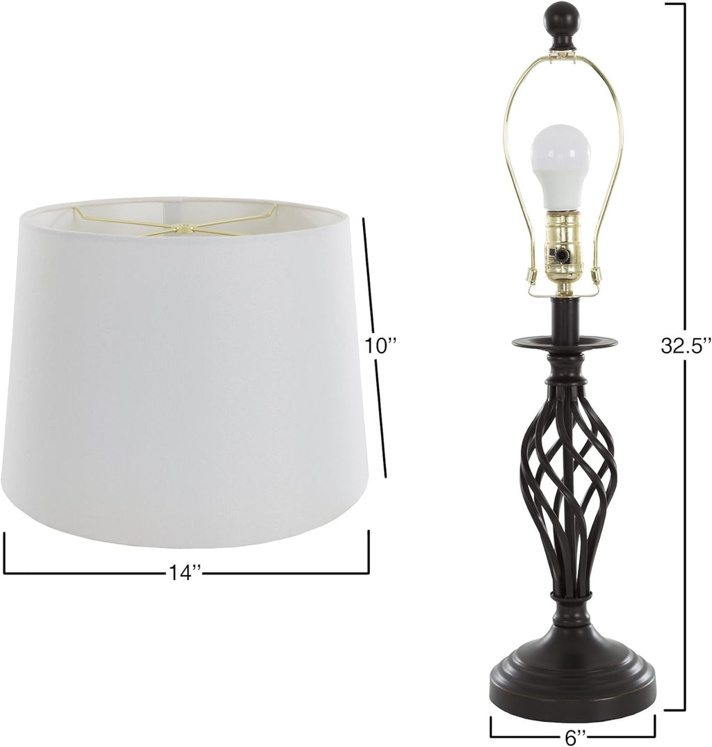 Table Lamps and Floor Lamp Set of 3 L56474