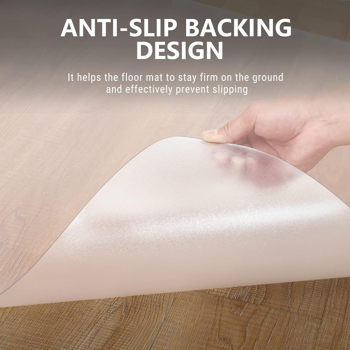 36" x 48" Clear Plastic Chair Mat for Hard Floors J4748