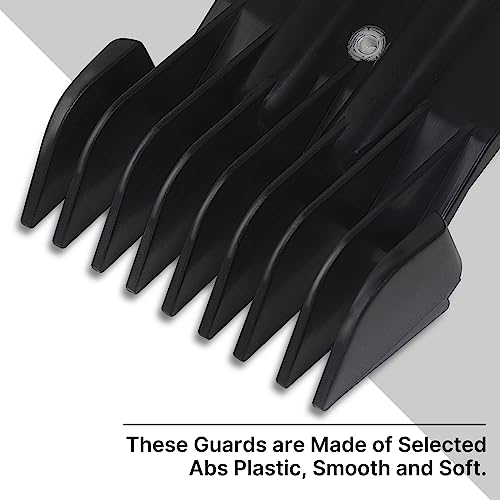 4 Pack Clipper Guards, 1/16", 1/8", 1/4", 3/8", Black Z5965