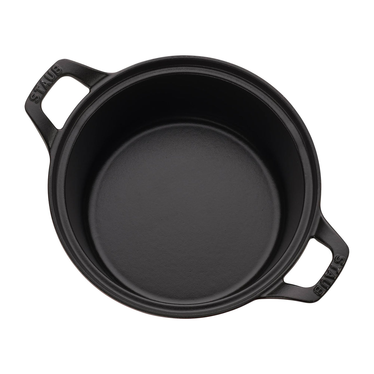 Cast Iron 2.75-qt Round with Glass Lid - Matte Black Q898977