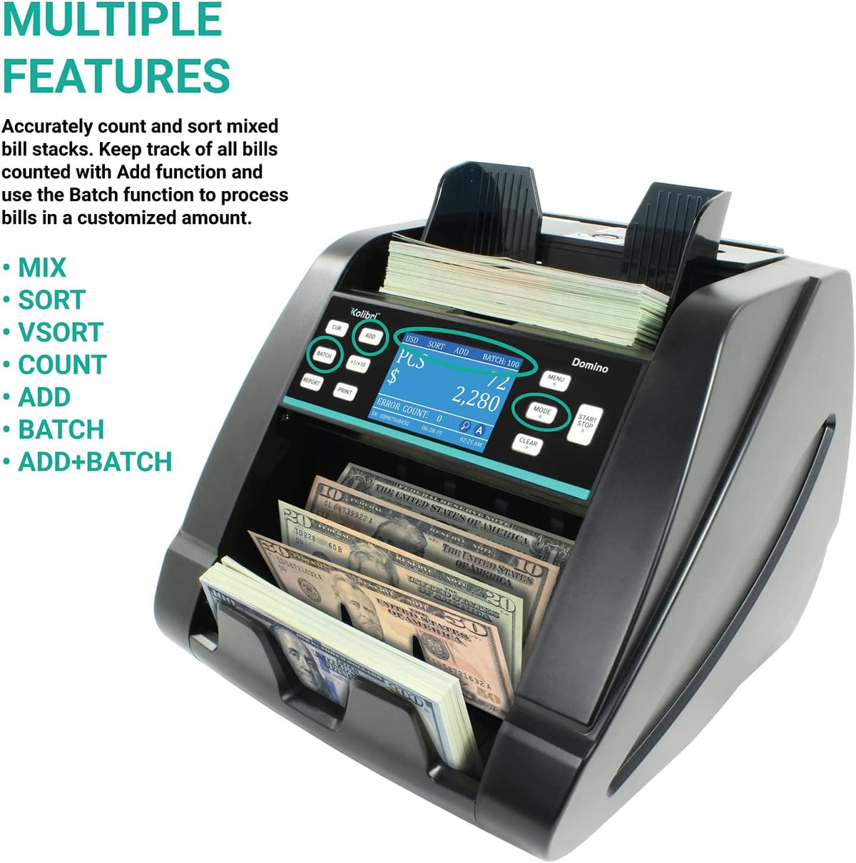 Money Counter Machine with Counterfeit Bill Detector M33544