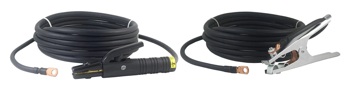 200 Amp Welding Leads Assembly Set #2 AWG Cable 15 Feet H52993