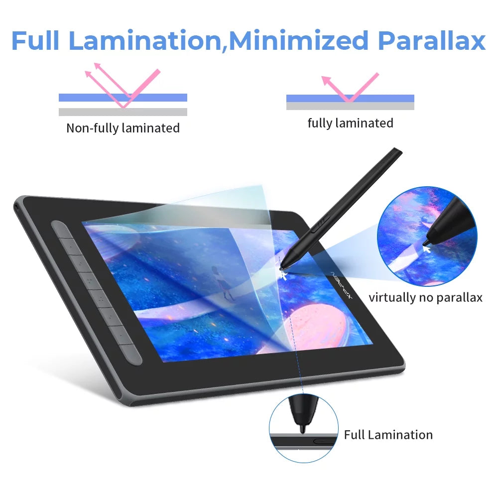 Pink 11.9in Graphics Display Digital Tablet O739