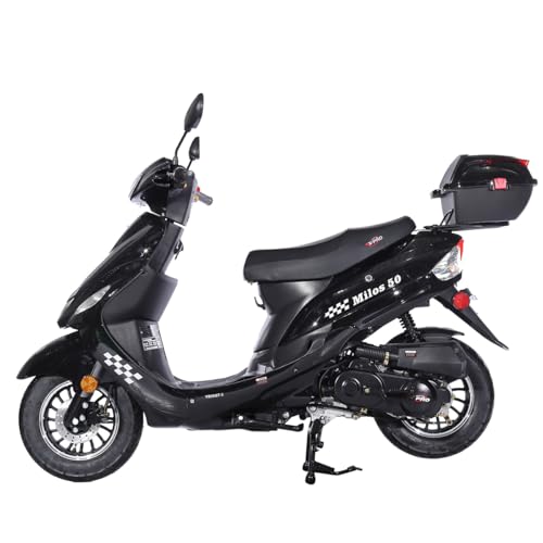 Black 50 Moped with 10" Aluminum Wheels I40847